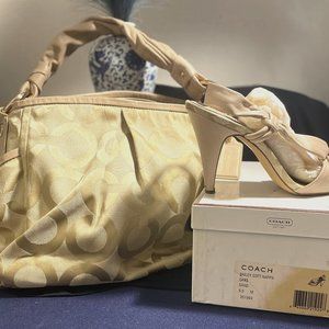 Coach Parker Opt Art Shoulder Bag with Bailey Soft Nappa Skin